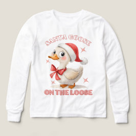 Santa Goose på slätten - en fin julgås T Shirt