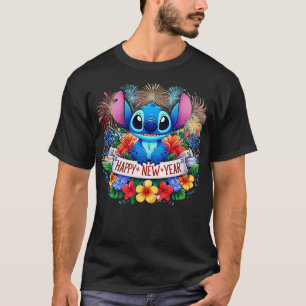 Santa Gott nytt år Stitch T Shirt
