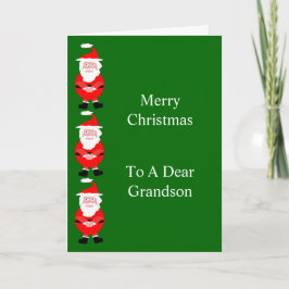 Santa Grandson-julkort Helgkort