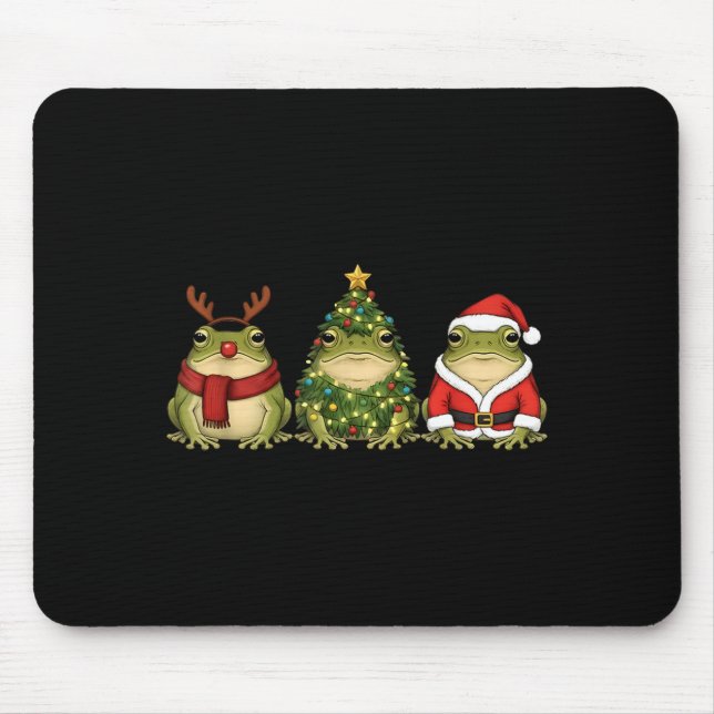 Santa Green Frog Christmas Tree Frog Lover Animal  Musmatta (Framsidan)