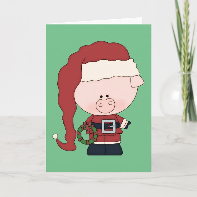 Santa Gris Claus Helgkort (Framsida)