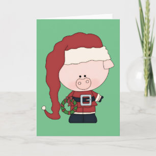 Santa Gris Claus Helgkort
