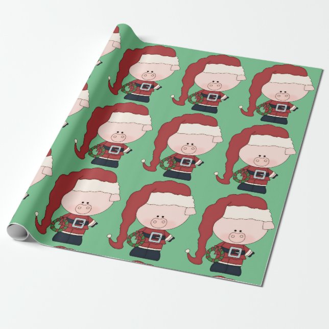 Santa gris Claus Presentpapper (Utrullad)