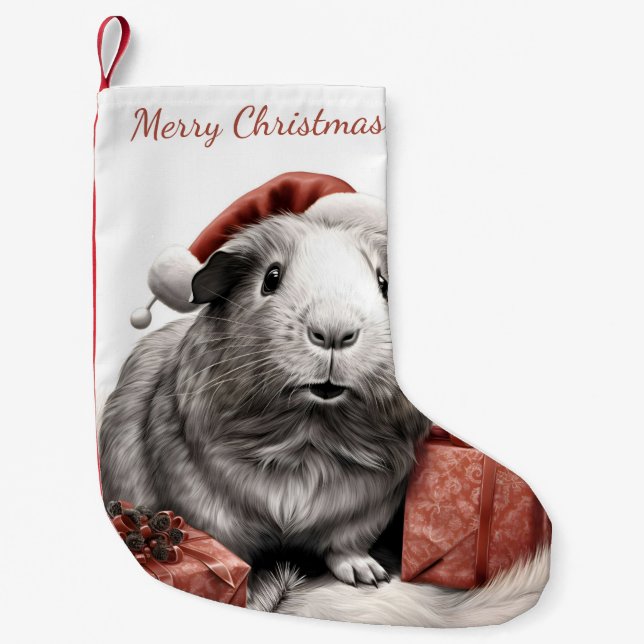 Santa Guinea Gris Liten Julstrumpa (Framsidan)