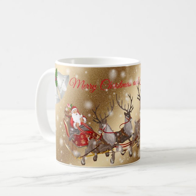 Santa Guld Kaffemugg (Framsida vänster)