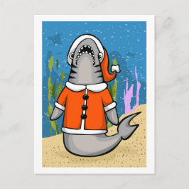 Santa Haj Helg Vykort