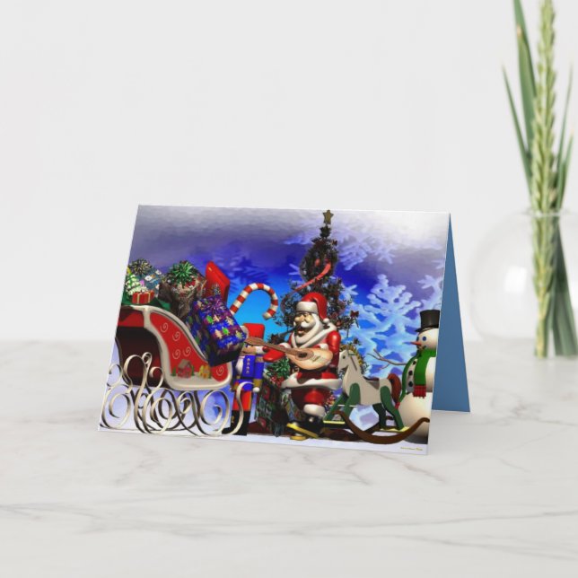 Santa Hälsning Card Helgkort (Framsida)