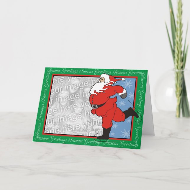Santa Hälsning Helgkort (Framsida)