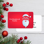 Santa Hälsning Visitkort<br><div class="desc">Att skapa affärskorten till jultomten kan vara ett kreativ och ett festligt sätt att lägga till lite helgdag till julsäsongen.</div>
