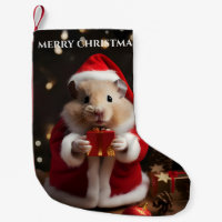 Santa Hamster jul Stocking