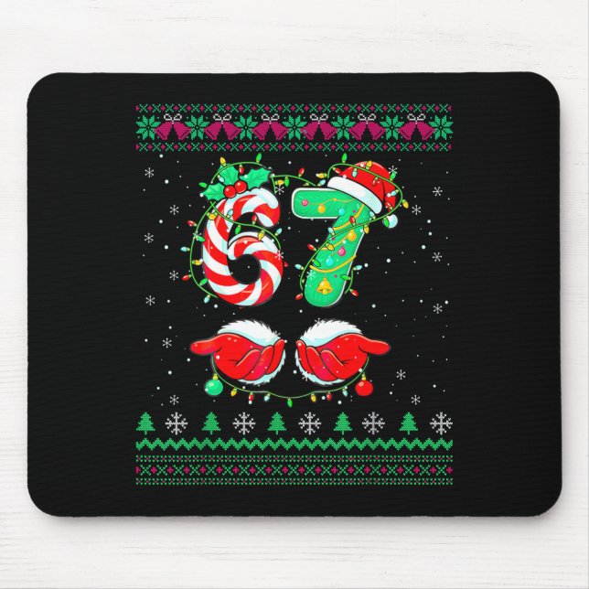 Santa Hands 67 Christmas Ugly Sweater Six Seven Me Musmatta (Framsidan)
