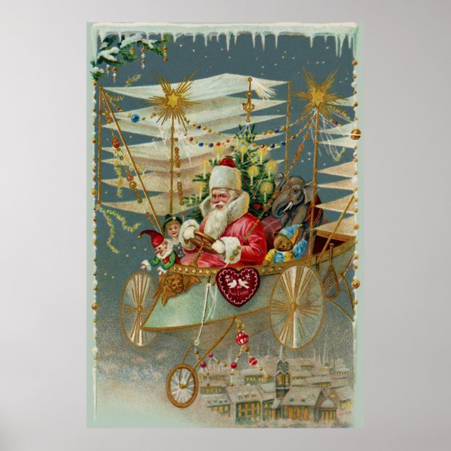 Santa & Hans Fantastisk Flies Maskin Poster (Framsidan)