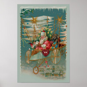Santa & Hans Fantastisk Flies Maskin Poster
