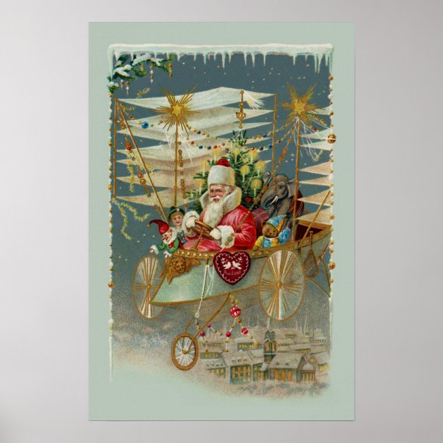 Santa & Hans Fantastisk Flies Maskin Poster (Framsidan)