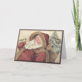 Santa & hans skogvänner - jul helgkort