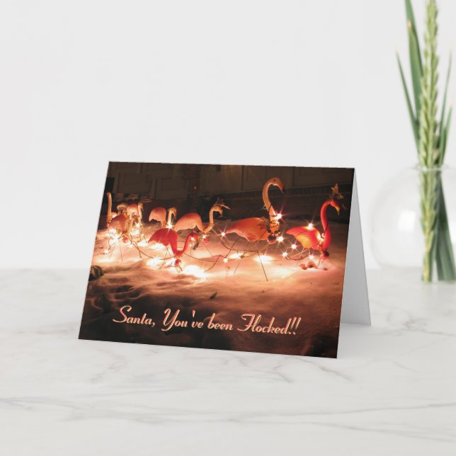 Santa har du flockas!! helgkort (Framsida)