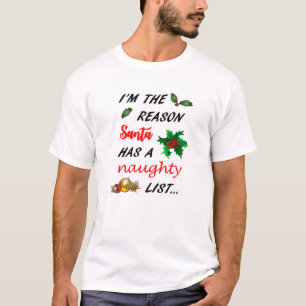 Santa har en Naughty List T-Shirt