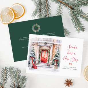 SANTA HAR EN NY STOPP   flytta Julkort