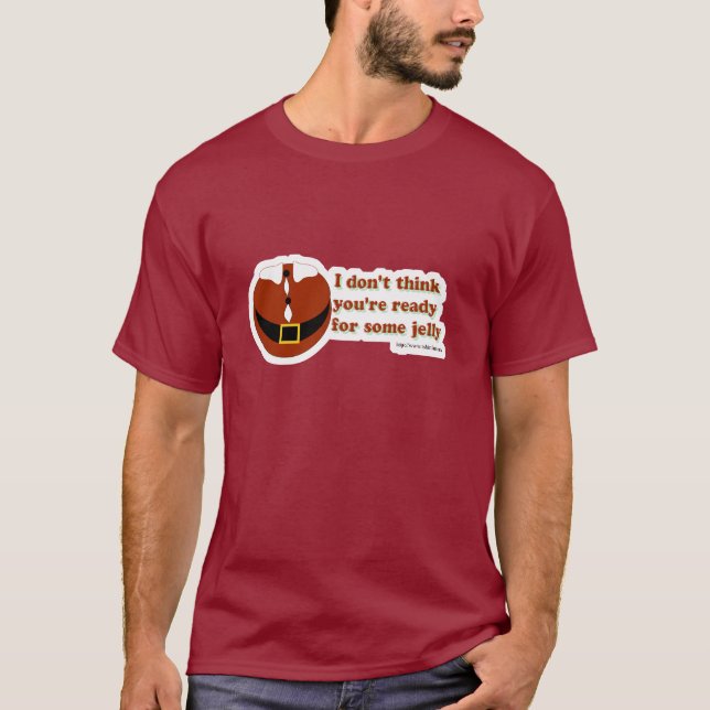 Santa Har Jelly Funny jul Epic Slogan Art Tee Shirt (Framsida)