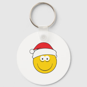 Santa Hat Ansikte Nyckelring