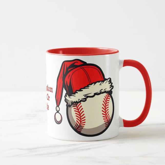 Santa Hat Baseball jul Unisex Julafton Party Mugg (Höger)