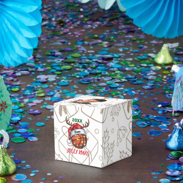  Santa Hat Basketball Reindeer Christmas Fun Sport Presentaskar (Part)