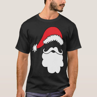 Santa Hat Beard T Shirt