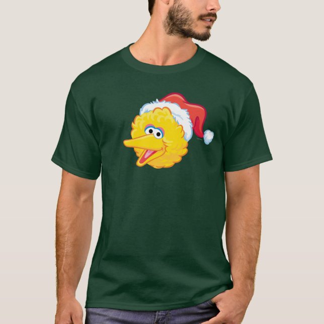 Santa Hat Big Bird Tee Shirt (Framsida)