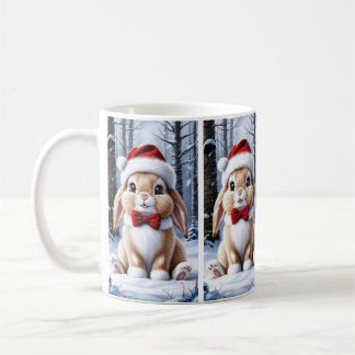 Santa Hat Bunny Mugg