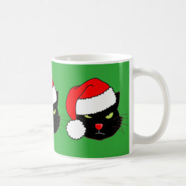Santa Hat Cat Kaffemugg