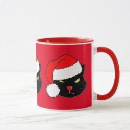 Santa Hat Cat Mugg