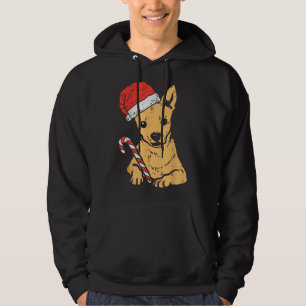 Santa Hat Chihuahua Chiwawa Hund jul Julafton Hoodie