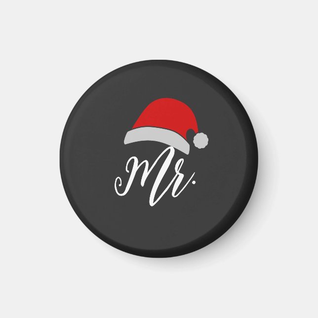 Santa Hat Design Magnet, Mr. och Mrs. Magnet (Framsidan)