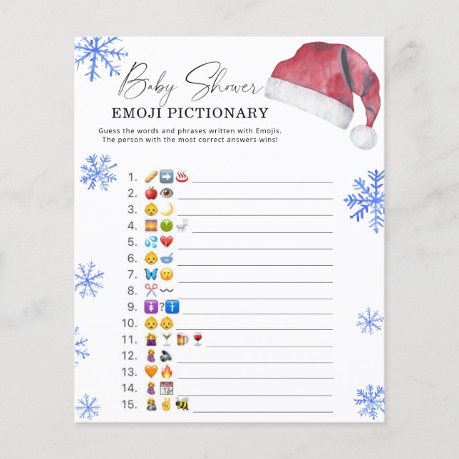 Santa hat - emoji-spelet (Framsida)