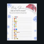 Santa hat - emoji-spelet<br><div class="desc">Vinterbabyduschen! Jul baby! Vattenfärgshatt! Inbjudan dina gäster med den här vattenfärgen Santa hat och snöflingor - inbjudan till elegant för babydusch. Matchande objekt är tillgängliga.</div>