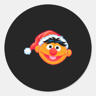 Santa Hat Ernie  Runt Klistermärke