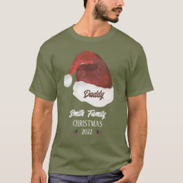 Santa Hat-familjen, Monogram jul T Shirt