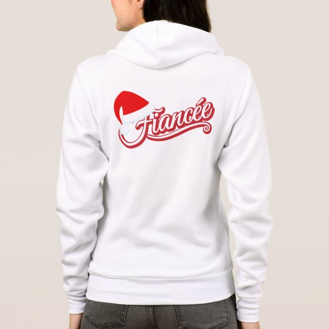 Santa Hat Fiancée Sweat Shirt white T (Baksida)