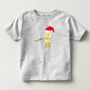 Santa Hat Flute Egghead T Shirt