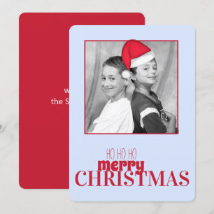 Santa Hat-fotokort (flyttbart) Inbjudningar