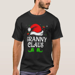 Santa Hat Granny Claus Elf Funny Ugly jul Sw T Shirt