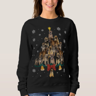 Santa Hat Gräns Terrier Julgran Ljus Xma T Shirt