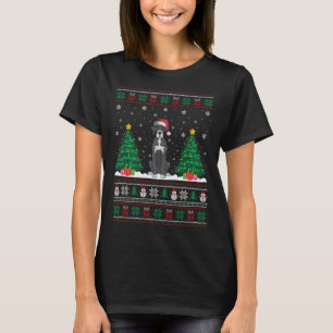 Santa Hat Great dane Hund Julgran Ljus Ugl T Shirt