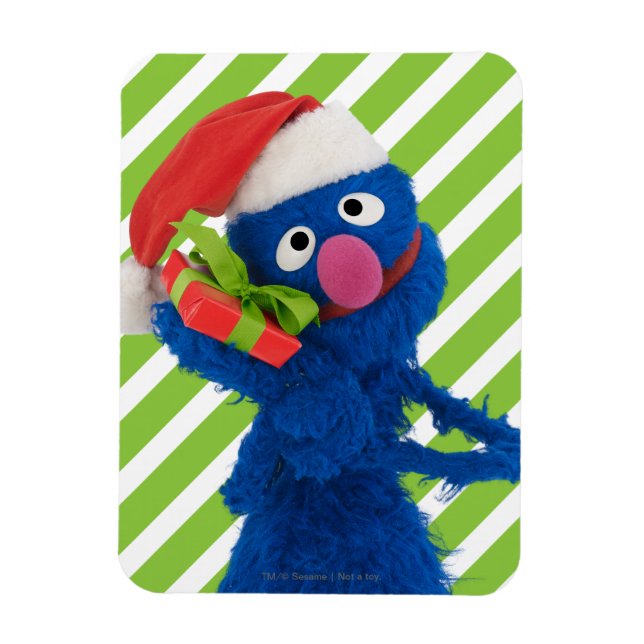 Santa Hat Grover Magnet (Vertikal)