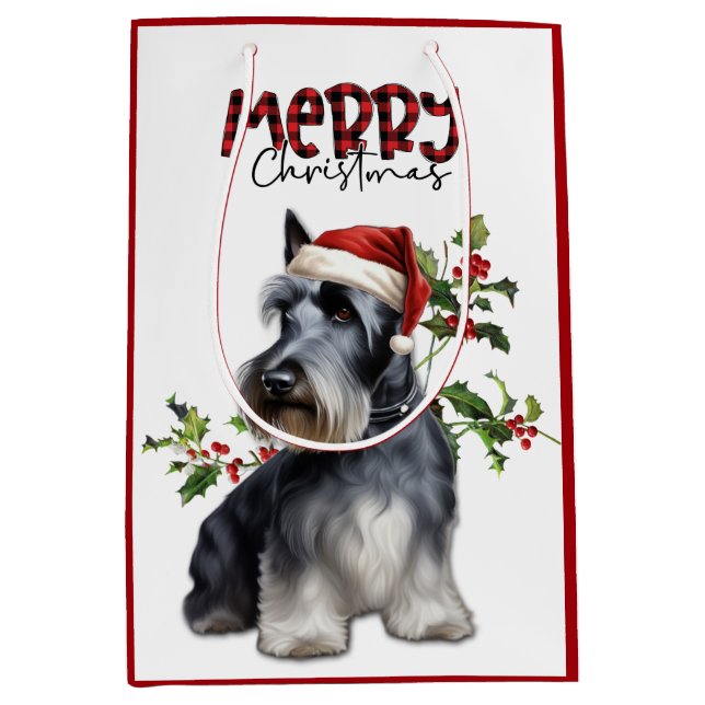 Santa Hat Holly Scottish Terrier jul (Framsidan)