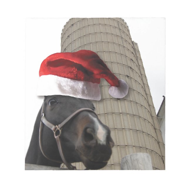 Santa Hat Horsey Anteckningsblock (Framsida)