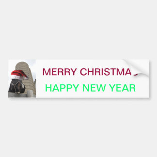 Santa Hat Horsey Bildekal