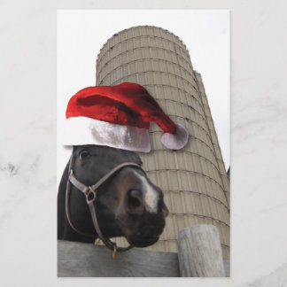 Santa Hat Horsey Brevpapper