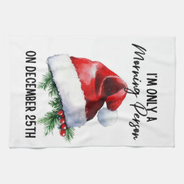 Santa Hat Humor Kökshandduk