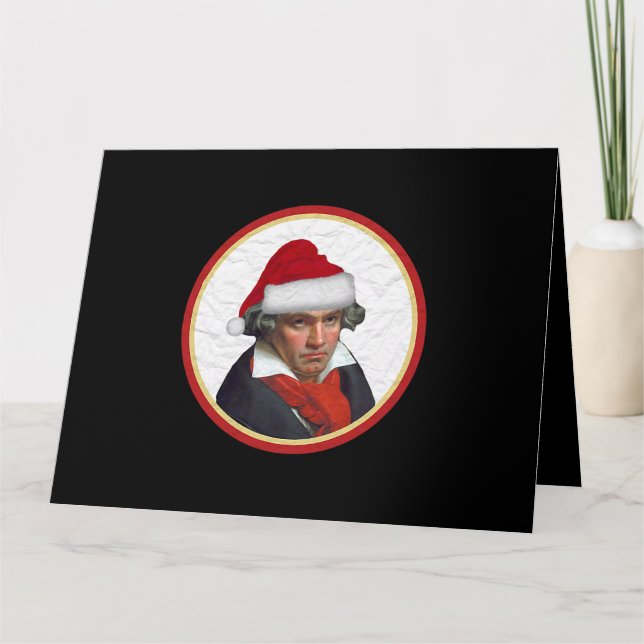 Santa Hat jul Beethoven Classical Symphony M Kort (Framsida)